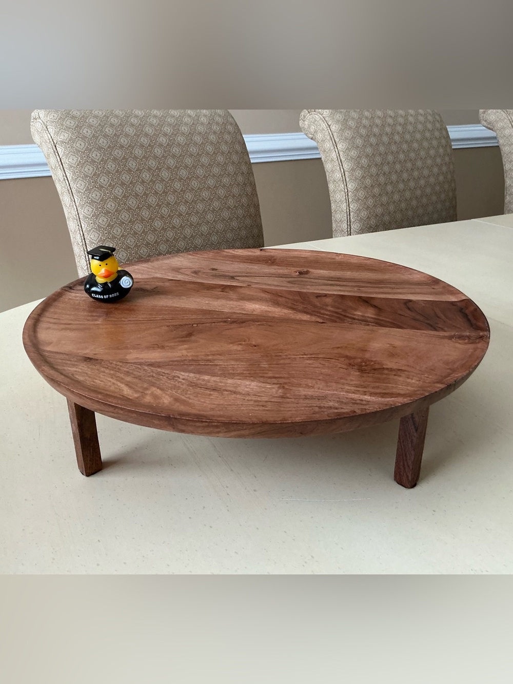 Lg Wood Lazy Susan Serving Platter - Nora Mini & Platter Decoration Compatible